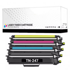 KIT4 Toner Brother TN-247 CON CHIP Compatibili (4BK, 4M, 4C, 4Y)