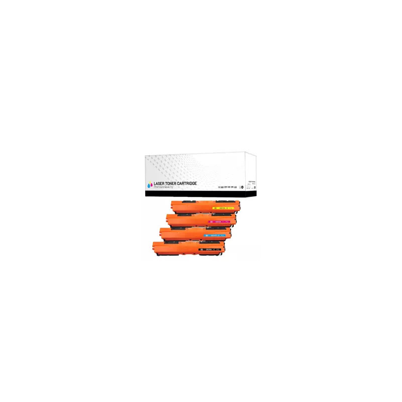 KIT4 Toner HP CE310 126A Nero + Colore Compatibile (4BK, 4M, 4C, 4Y) KIT4 Toner HP CE310 126A Nero + Colore Compatibile (4BK, 4M, 4C, 4Y)