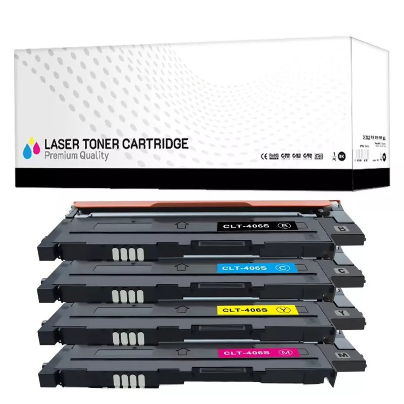 KIT4 Toner Samsung CLT-406S Nero + Colore Compatibili (4BK, 4M, 4C, 4Y) KIT4 Toner Samsung CLT-406S Nero + Colore Compatibili (4BK, 4M, 4C, 4Y)
