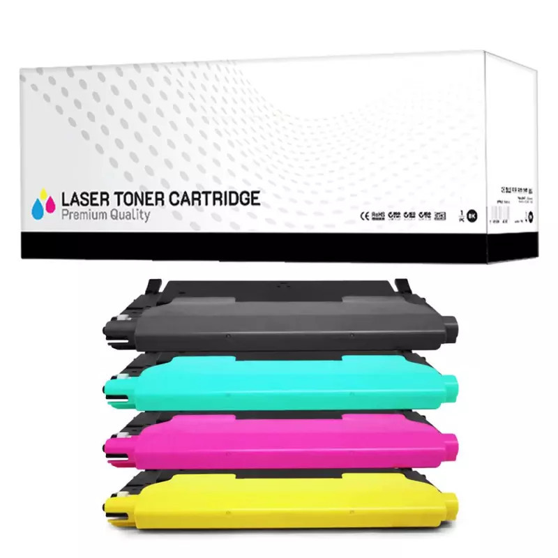 KIT4 Toner Samsung CLT-4072S Nero + Colore Compatibili (4BK, 4M, 4C, 4Y)