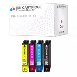 4 Cartucce Epson T604XL C13T10H14010 Nero + Colore Compatibili KIT 4