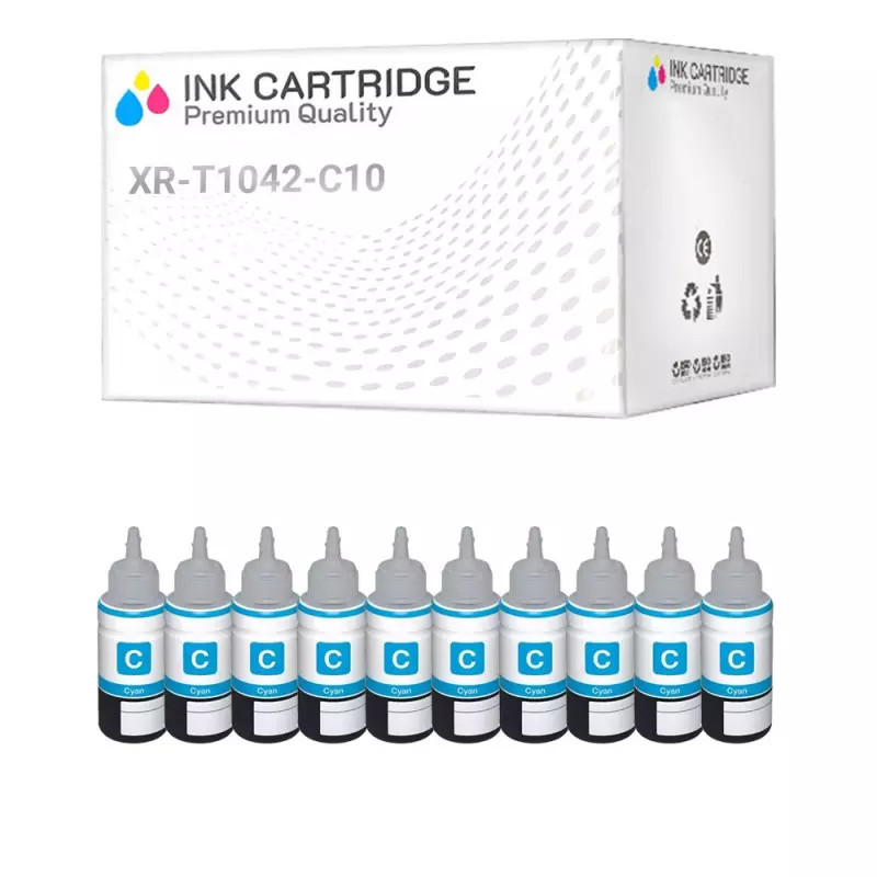 Cartucce Epson T104 Ciano Compatibile KIT 10