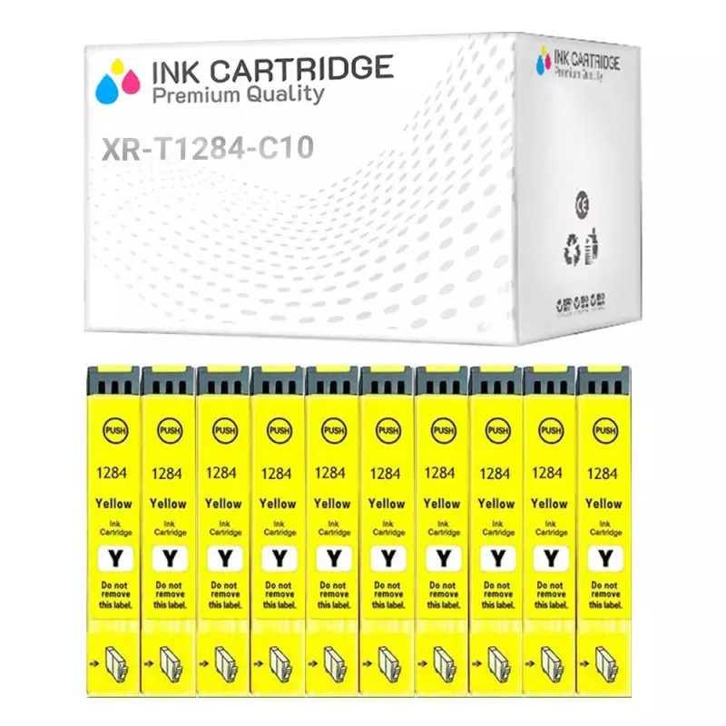 Cartucce Epson T1284 Giallo Compatibile KIT 10 Cartucce Epson T1284 Giallo Compatibile KIT 10