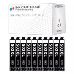 Cartucce Epson T502XL-BK C13T02W14010 Nera Compatibile KIT 10