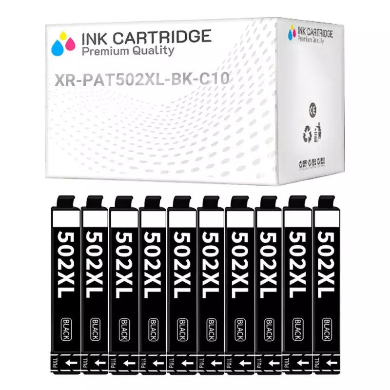 Cartucce Epson T502XL-BK C13T02W14010 Nera Compatibile KIT 10 Cartucce Epson T502XL-BK C13T02W14010 Nera Compatibile KIT 10